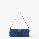 Fendi Baby B. Blue FF denim flocked mini-bag